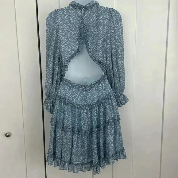 Saints + Secrets X Hello Molly Feel The Vibe Floral Ruffle Dress Size US Small - Picture 5 of 12